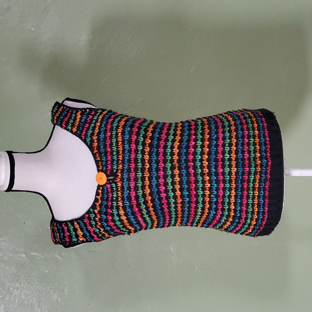 Vintage Pronto Moda acrylic knit sweater tank sz small